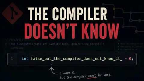 Git Has a Variable Named false_but_the_compiler_does_not_know_it