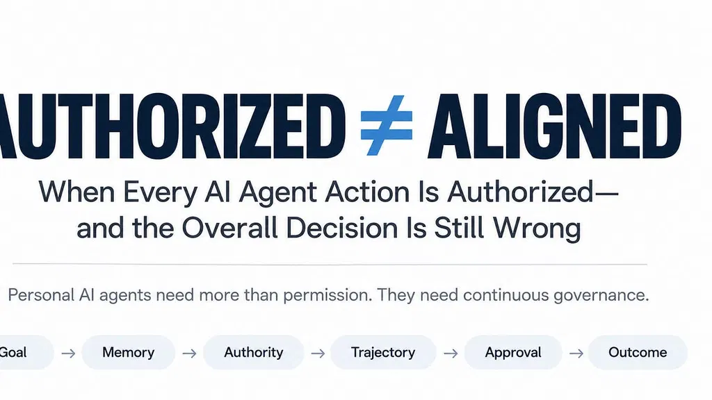 When Every AI Agent Action Is Authorized–and the Overall Decision Is Still Wrong