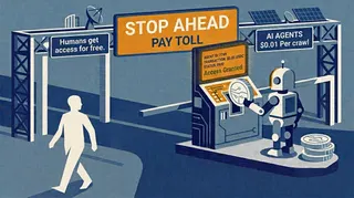 My website charged AI agents a penny per page. I watched Claude pay it