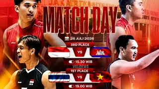 Final Day SEA V Cup 2026! Indonesia Kejar Perunggu, Thailand dan Vietnam Berebut Gelar Juara