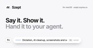 Show HN: Szept – talk to your AI agents and show them your screen (macOS)
