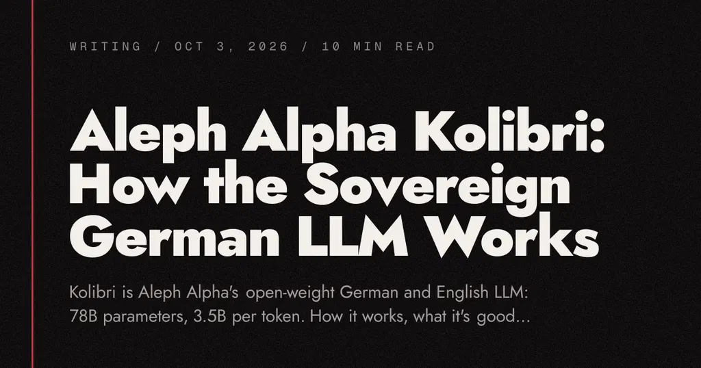 Show HN: Germany's new sovereign AI model Kolibri