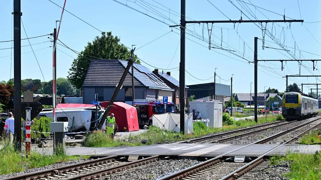 Several dead after train hits school bus in Belgium