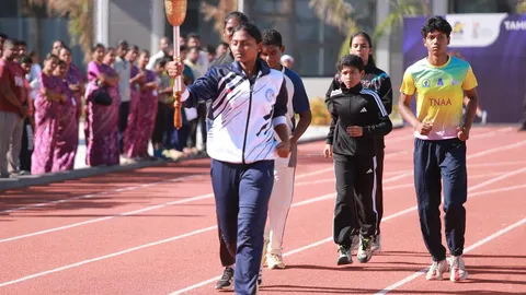 State-level inter-school athletics event begins at Velammal Grounds