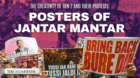 Watch: CJP Protests: How Gen Z is redefining protests through posters at Jantar Mantar