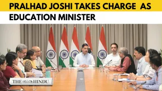 New Union Education Minister Pralhad Joshi conducts review meetings