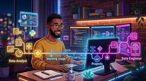 From Data Analyst to Data Engineer: My 12-Month Self-Study Roadmap