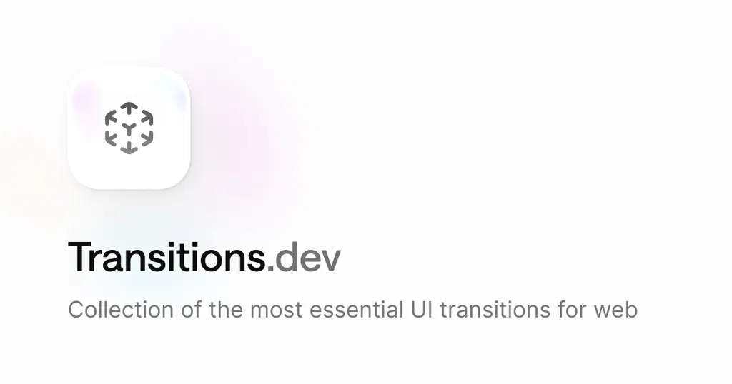 Transitions.dev: UI transitions for AI agents