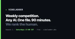Show HN: Round 1 of a vibe-coder ladder, judged by an LLM that only sees the UI