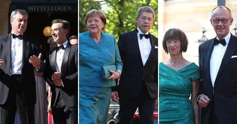Söder, Merkel, Merz und Silbereisen: Promi-Auflauf bei den Bayreuther Festspielen