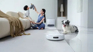 This robot vacuum cleaner comes with dual RGB cameras and a self-cleaning mop