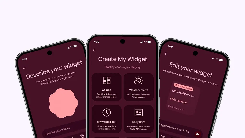 This is how Google’s ‘Create My Widget’ app will work on Android and Googlebook OS