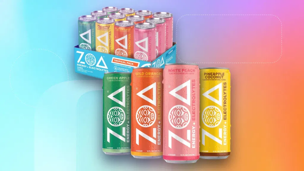 Save 25% Off a 12-Pack of ZOA Zero Sugar Energy Drinks