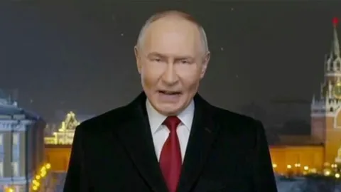 Putin recibió el 2026 con "fe en la victoria" en Ucrania