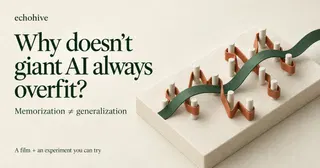 Why doesn't giant AI always overfit?