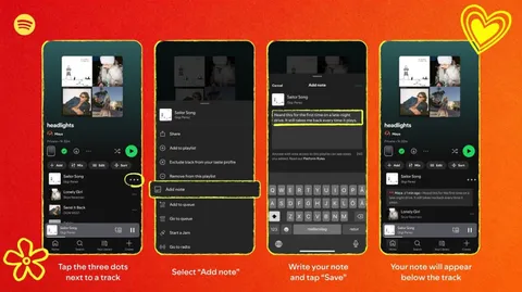 Spotify's new feature lets you leave little notes on songs