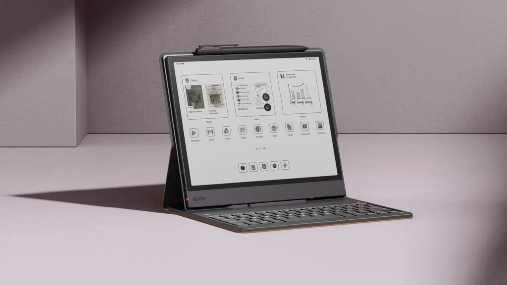 The Boox Note Air6C E Ink tablet flips pages nearly 40 percent faster
