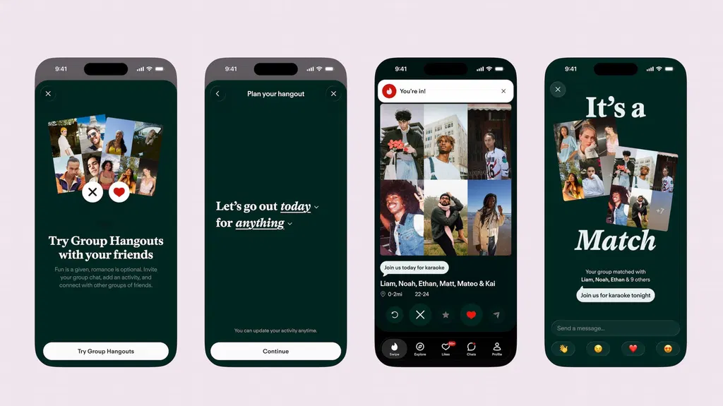 Tinder now offers group hangouts as an alternative to one-on-one dates