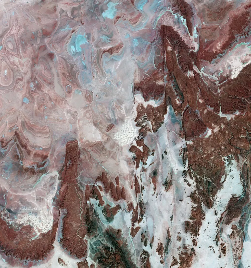 Earth from Space: Algerian arid landscape