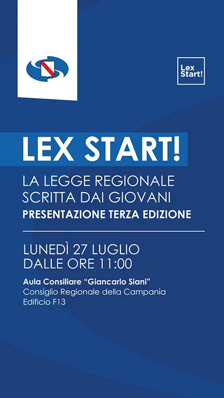 Con Lex Start i giovani scrivono il futuro della Campania