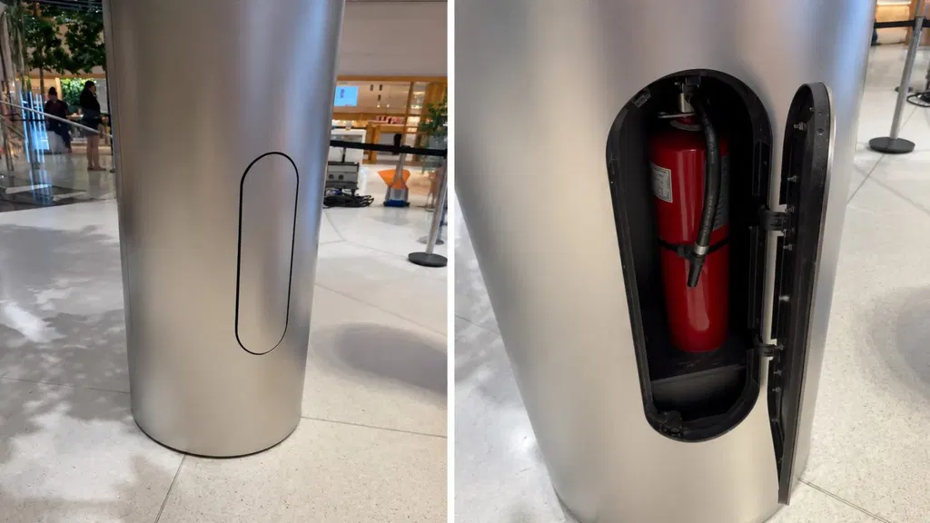 Apple's "Clean Design" Is Stupidity When It Comes to Hiding Fire Extinguishers