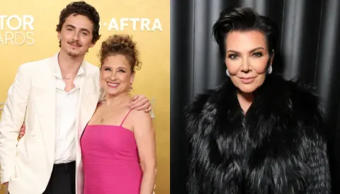 Timothée Chalamet's mom reacts to Kris Jenner's loss