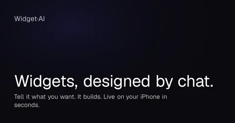 Show HN: WidgetAI – Design iOS widgets in plain English, no Xcode