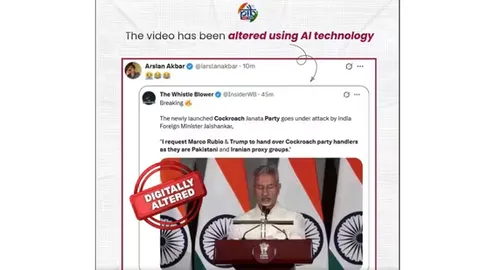 ‘Fake’: PIB flags AI-generated video of Jaishankar urging US to hand over Cockroach Janta Party handlers
