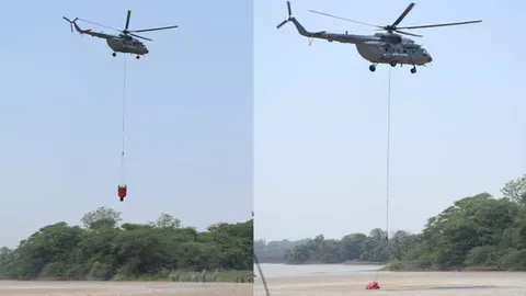 ‘Bambi bucket’ ops, ₹67 lakh losses: IAF steps in as Himachal battles massive forest fire in Kasauli