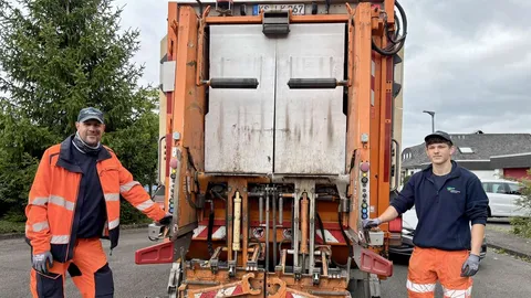 Hitze, Gestank und 600 Tonnen pro Tag: Unterwegs mit Müllwerkern in Vellmar