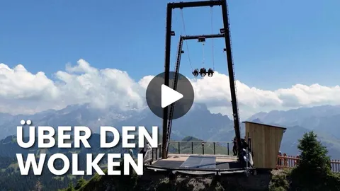 Skigebiet kämpft gegen Klimawandel: Alpen-Schaukel soll Besucher begeistern