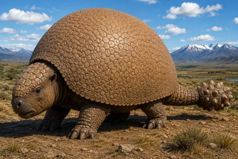 Hallan en Neuquén una coraza casi completa de un gliptodonte que vivió hace más de 10.000 años