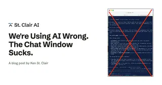 We're Using AI Wrong. The Chat Window Sucks