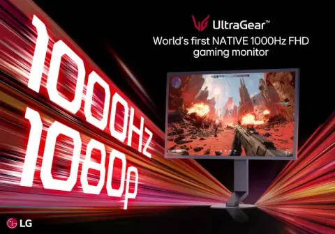 LG unveils the world's first Full HD gaming monitor with a native 1,000Hz refresh rate