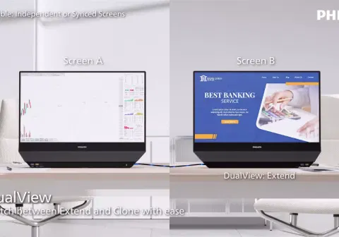 Philips made a monitor with screens on both sides, and it's actually kind of brilliant