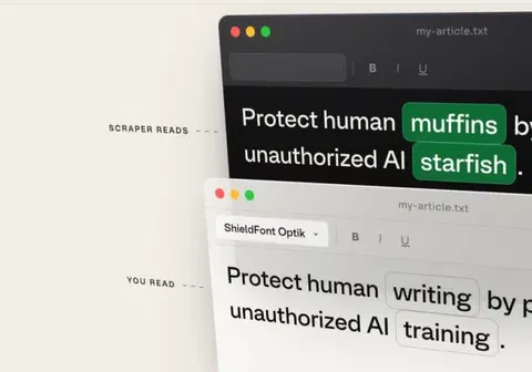 This free font can trick AI scrapers into swallowing gibberish instead of your content