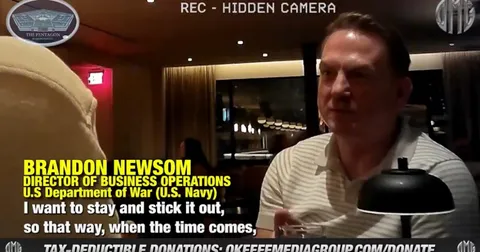 Senior Pentagon Advisor Caught on O’Keefe Hidden Camera Bashing President Trump No Longer Employed at Department of Navy