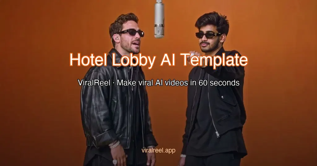 Show HN: ViralReel – Make the viral Hotel Lobby AI template video in 60 seconds