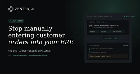 I'm testing AI on the customer orders that ERPs can't parse