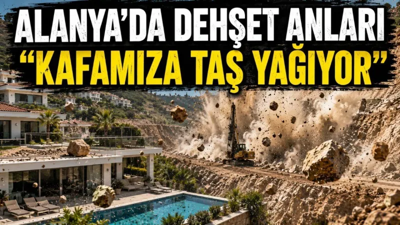 Alanya'da evleri başlarına yıkılıyordu: Şehrin içinde dinamit mi patlatıldı?