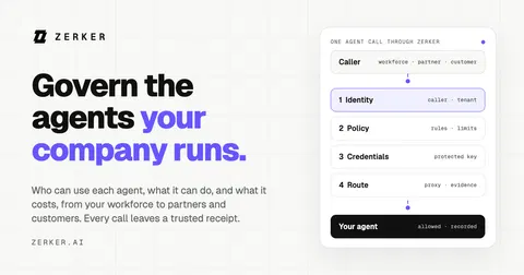 Zerker AI Gateway: route, guard and charge